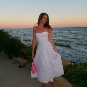 Zara White Midi Dress